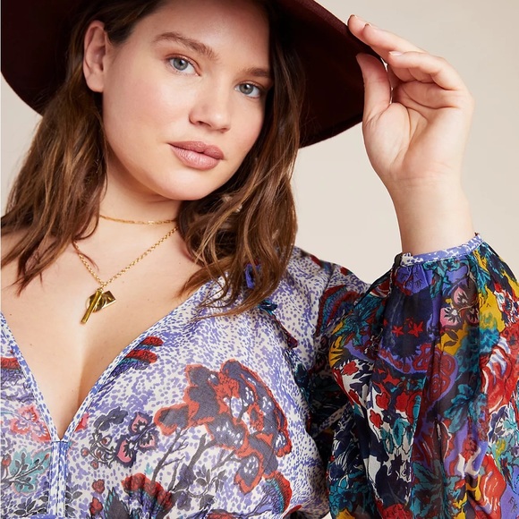 Anthropologie Maeve Annabella Floral Maxi Dress - Picture 11 of 11